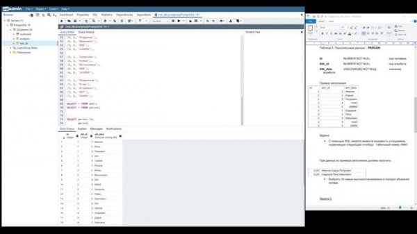 Решаем пару тестовых задач по SQL (PostgreSQL)