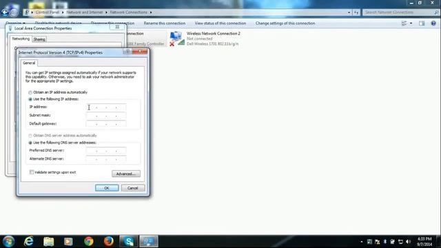 How to fill IP address in windows 7 смотреть онлайн