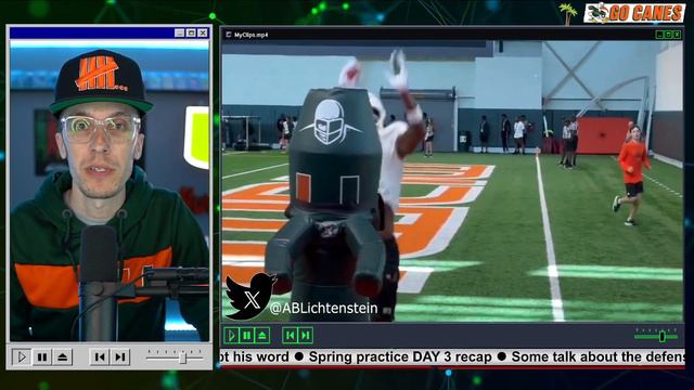 Miami Hurricanes Spring Practice DAY 3: CJ Clark PICK 6, DB Oven Mitts, and 70+ Recruits смотреть онлайн