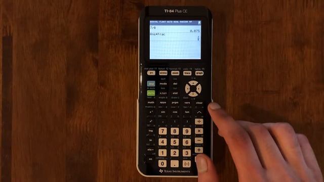 How to convert a fraction to a decimal (TI-84 CE Graphing Calculator) смотреть онлайн
