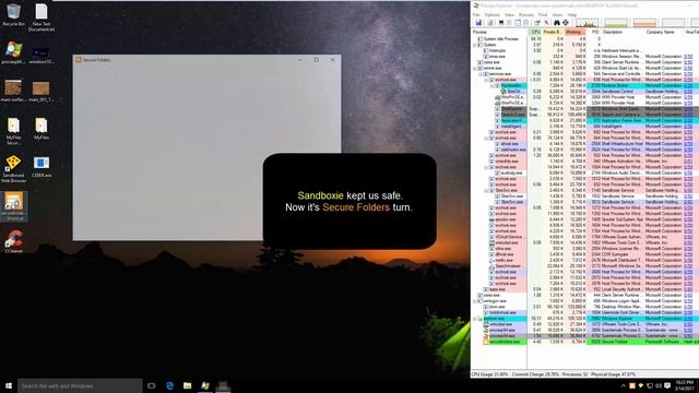 Sandboxie & Secure Folders vs Cerber Ransomware