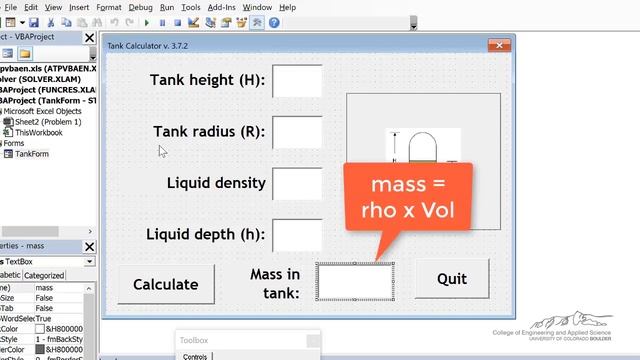 User Forms 10 TankForm Example смотреть онлайн