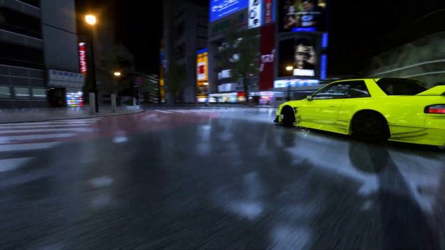 Japan night street drifting in the rain - Cinematic - Assetto Corsa MODS смотреть онлайн