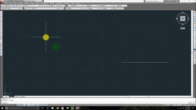 Autocad (English) - Division & Measure command (divide a line with blocks & objects) смотреть онлайн