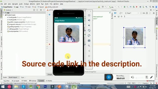 Android Image-view Shadow and Round effect Library смотреть онлайн