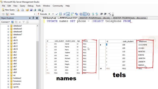 How to update column in table From column in another table in sql server смотреть онлайн