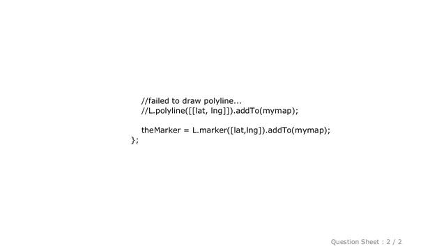 HTML : Draw a polyline that follows moving marker in Leaflet смотреть онлайн