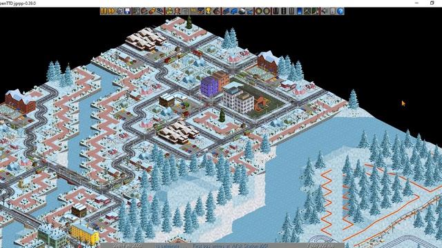 OpenTTD Gameplay - Snow fairy tale смотреть онлайн