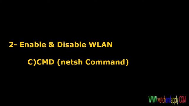 Enable & Disable WLAN (Windows 7) смотреть онлайн