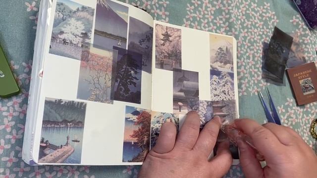 手帳製作 風景 scrapbooking ASMR stickers journal смотреть онлайн