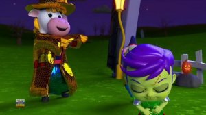 Пять маленьких монстров, прыгать на кровати хэллоуин песня и мульт видео для детей