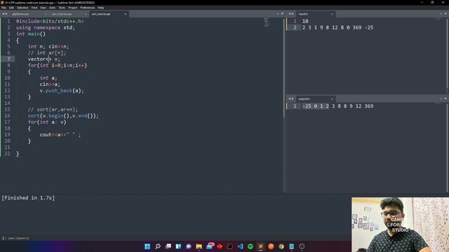 SORTNG IN C++ WITH COMPARATOR | SORTING ARRAY | SORTING VECTOR смотреть онлайн