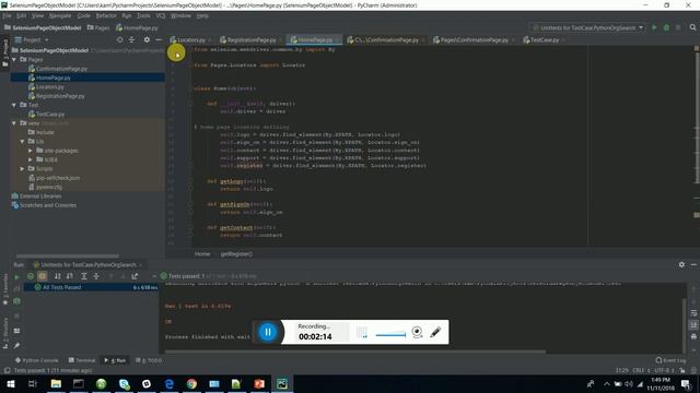 Page Object Model in Python ~ Selenium смотреть онлайн
