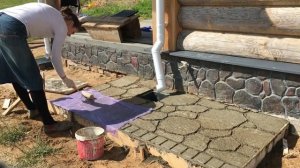 Дорожка из бетона под камень своими руками