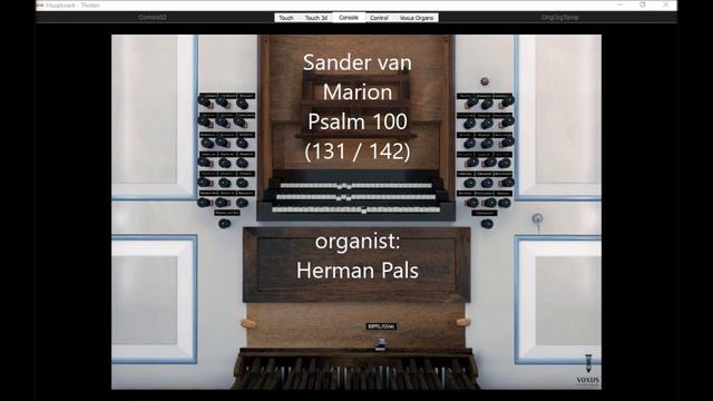 Psalm 100 (131/142), Sander van Marion, John Propitius, Koraalboek Con Passione (Hauptwerk Tholen) смотреть онлайн