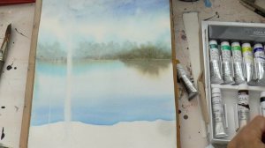 Рисуем акварелью -  сосну, сосновые иглы. Pine tree/ pine needles in WATERCOLOUR