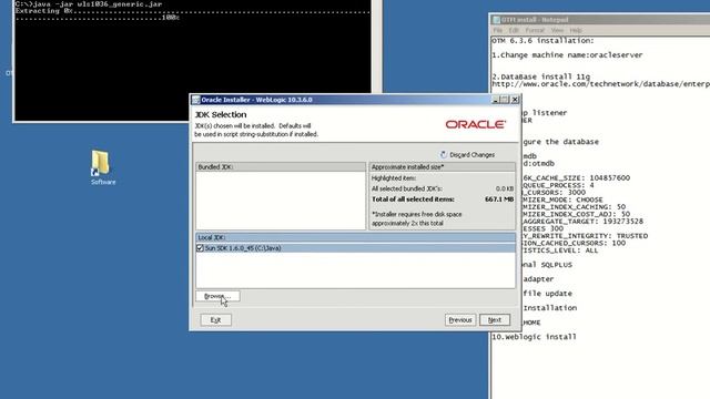 9. ORACLE OTM 6.3.6-Install oracle Weblogic смотреть онлайн