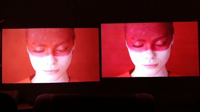 Сравнение DLP и 1LCD Full HD проекторов ThundeaL TD96W и Xiaomi Formovie Dice Разница в картинке