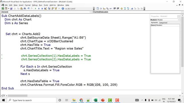 Data Labels, Chart Layout, Style and color in VBA | Advanced VBA in Hindi смотреть онлайн