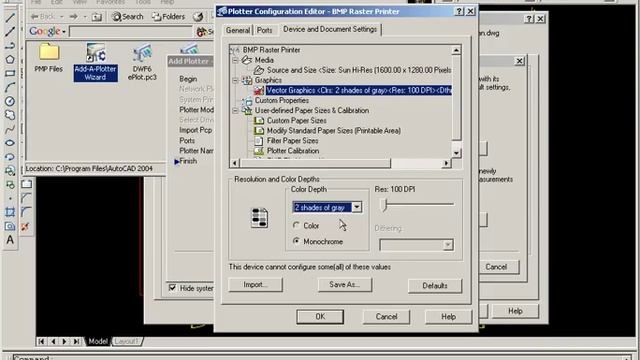 Setup Raster Printer in AutoCAD смотреть онлайн