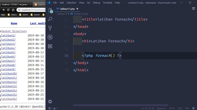 Materi 17, foreach pada PHP смотреть онлайн