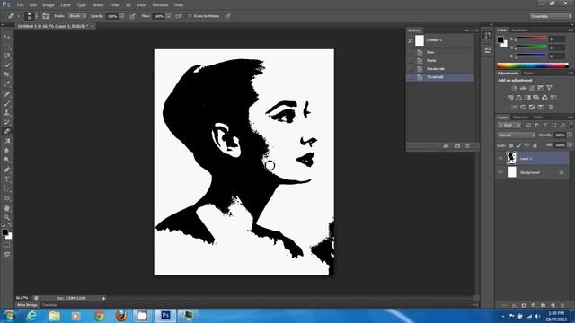 Create stencil from a colour photo смотреть онлайн
