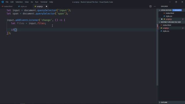 How to Restrict File Upload Size in Javascript смотреть онлайн