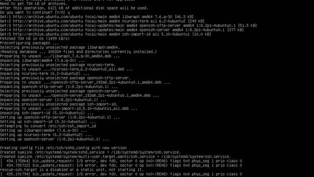 Установка сервера SSH на Linux Ubuntu Server 20.04 (Installation SSH-server on Ubuntu Server 20.04) смотреть онлайн