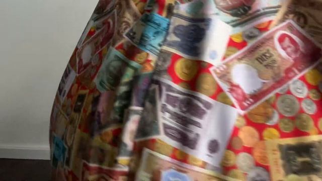 Кресло-мешок "Деньги мира", форма груша. смотреть онлайн