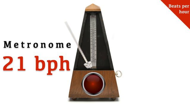 Metronome 21 bph 🎼 (beats per hour) смотреть онлайн