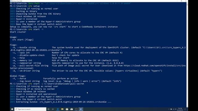 Local OpenShift environment on Windows with Red Hat CodeReady Containers смотреть онлайн