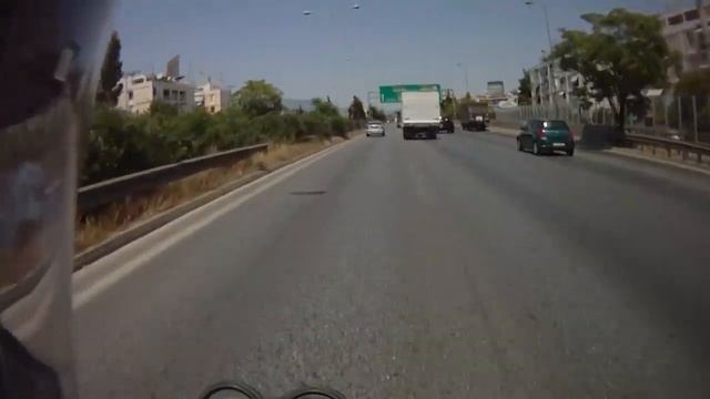 Honda CB-1 400 NC27 high speed ride in Athens смотреть онлайн