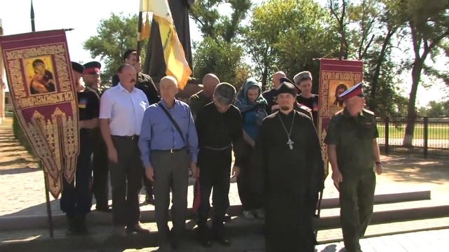 Открытие памятника священнику Илие Попову в Пролетарске 31.08.2014 г. смотреть онлайн
