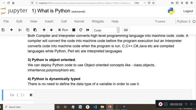 Python Basics Tutorial | Part 2 - What is Python ? смотреть онлайн