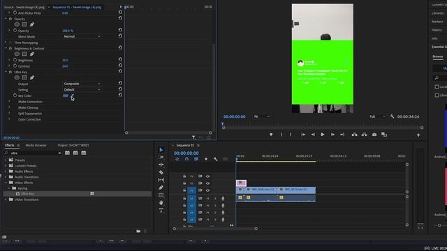 Transparent Tweet Premiere Pro Tutorial Beginner смотреть онлайн