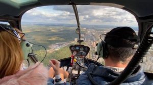 Полёт на вертолёте робинсон.