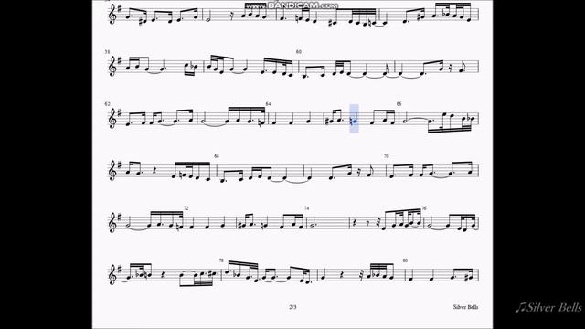 "Silver Bells" sheet music by EWI-USB Kenny G-VST playing смотреть онлайн