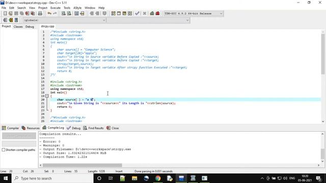String compare, string copy, string concadenation, string length, String manipulation смотреть онлайн