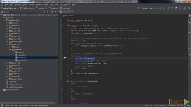 Rapid Highcharts Tutorial: Adding the Drilldown Functionality | packtpub.com смотреть онлайн