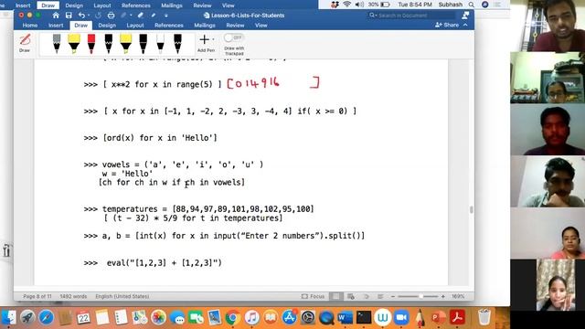 Sequences 2 | Object-Oriented Thinking With Python | Day-10 смотреть онлайн