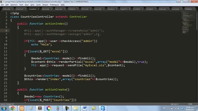 Yii Framework PHP - 28: Auth Manager смотреть онлайн