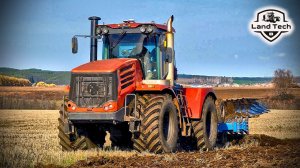 Трактор Кировец К-744 с плугом ППО-8-35 - рекорд сезона по вспашке! Тестирование автопилота NAVMOPO!