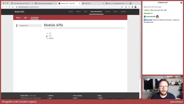 Pluggable node installer - developing node-red stream - 19th April 2021 смотреть онлайн