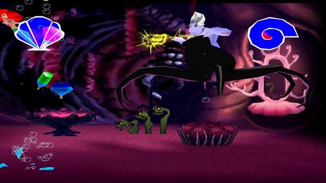 Disney's The Little Mermaid II (PS1) 100% Walkthrough - Part 5 - Ursula's Lair смотреть онлайн