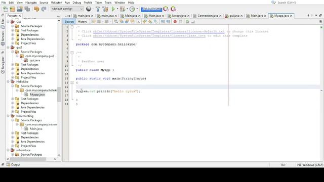 output a message on the screen using java programming language. смотреть онлайн