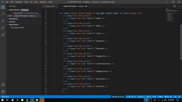 Tugas 4 Pemrograman Web php смотреть онлайн