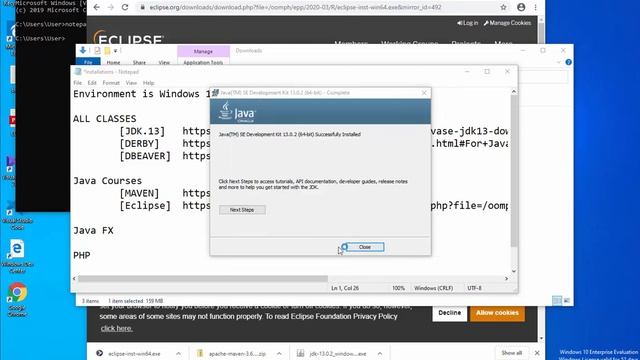 Installing JDK 13 смотреть онлайн