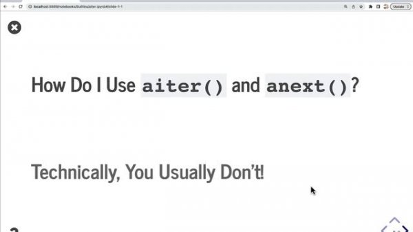 The Python Built-in Functions - aiter and anext