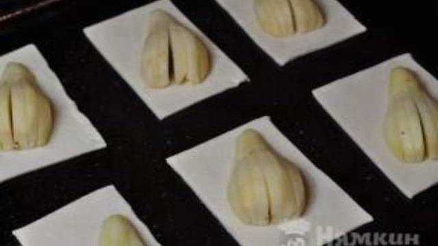 Puff pastry cookies with fruit filling смотреть онлайн